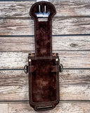 Silver Royal - Leather Rear Cinch/Horn Bag - Hair On - Saddle Bags - Tough 1 - Bronco Western Supply Co.