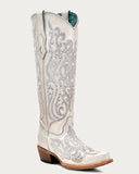 Starlita in White Crystal Corral Boot - Women's Boots - Corral Boots - Bronco Western Supply Co.