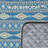 Sundance Blue Printed Stripe Picnic Blanket - Home Decor - Carstens - Bronco Western Supply Co.
