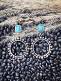Tess Ball Round Fashion Stud Dangle Earrings - Jewelry - Blue Tortoise - Bronco Western Supply Co.