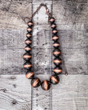 The Laredo Strand Fashion Necklace - Copper - Jewelry - Blue Tortoise - Bronco Western Supply Co.