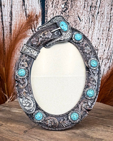 Tough 1 - Belt Buckle Oval Picture Frame - Gift Items - Tough 1 - Bronco Western Supply Co.