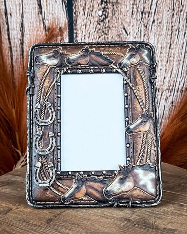 Tough 1 - Horses Picture Frame - Gift Items - Tough 1 - Bronco Western Supply Co.