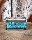 Tough 1 - Turquoise Trinket Box - Gift Items - Tough 1 - Bronco Western Supply Co.