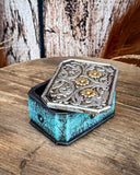 Tough 1 - Turquoise Trinket Box - Gift Items - Tough 1 - Bronco Western Supply Co.