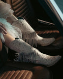 Velorosa in White Fringed Corral Boot - Women's Boots - Corral Boots - Bronco Western Supply Co.