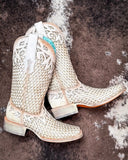 White Canyonette Corral Boots - Women's Boots - Corral Boots - Bronco Western Supply Co.