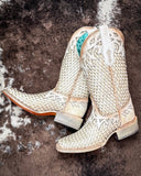 White Canyonette Corral Boots - Women's Boots - Corral Boots - Bronco Western Supply Co.