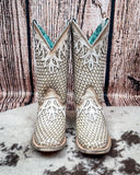 White Canyonette Corral Boots - Women's Boots - Corral Boots - Bronco Western Supply Co.