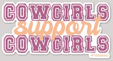 Cowgirls Support Cowgirls Sticker Gift Items Bronco Western Supply Co. Bronco Western Supply Co. 