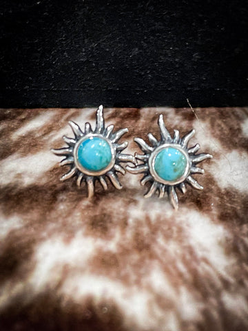 Sunburst Turquoise Earrings