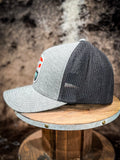 “Cheyenne” Hooey, Grey / Black 5-Panel Flexfit Cap