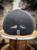“Cheyenne” Hooey, Grey / Black 5-Panel Flexfit Cap