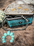 Tough 1 - Turquoise Trinket Box - Gift Items - Tough 1 - Bronco Western Supply Co.