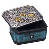 Tough 1 - Turquoise Trinket Box - Gift Items - Tough 1 - Bronco Western Supply Co.