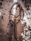 Beaded Nose Rope Halter with 9' Lead - Chocolate