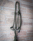 Beaded Nose Rope Halter with 9' Lead - Olive