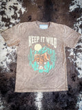 Keep It Wild Graphic Tee - Mocha