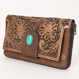 Honey - Tooled Leather - Wallet - Western Accessory - Ohlay Bags - Bronco Western Supply