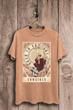 Road To Nowhere Cowgirls Graphic Tee - Coral