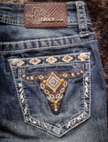 Grace in LA Easy Fit Women's Gritt Boot Cut Jeans