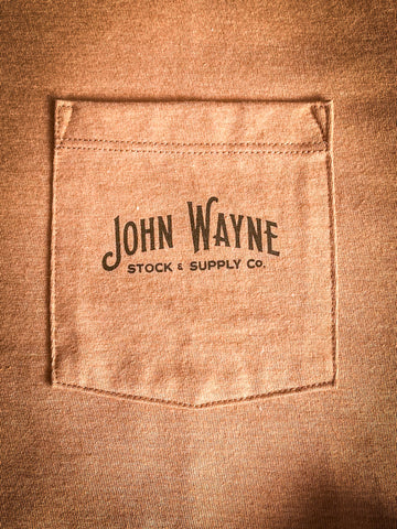 "John Wayne" Light Brown Hooey T-Shirt