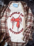 Saddle Up Buttercup Saddle Graphic Tee - Cream