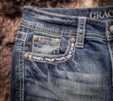 Grace in LA Easy Fit Women's Gritt Boot Cut Jeans