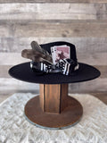 Black Betty - Black Flat Wide Brim Hat
