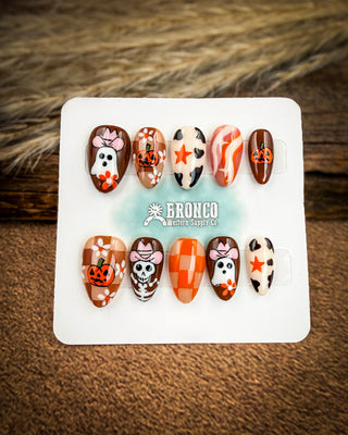 Fall Western Press-On Nails