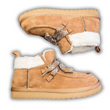 Cherilyn Fur Lined Ankle Bootie in Tan by Very G