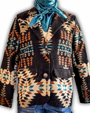 Mesa Mirage Southwestern Print Blazer