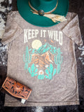 Keep It Wild Graphic Tee - Mocha