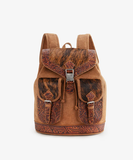 Desert Range Tooled Hairon Backpack in Brown by Trinity Ranch