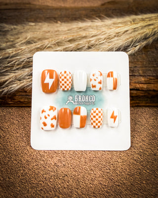 Short Square Western Press-On Nails