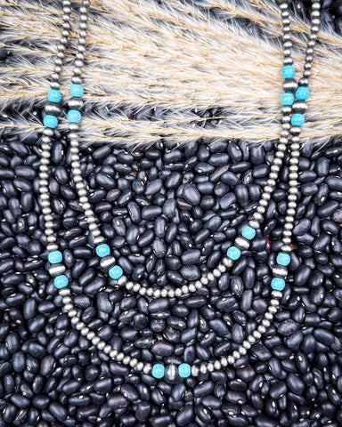Sage Creek Navajo Style Pearl Fashion Wrap Necklace