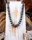 Hot Shot Navajo Style Pearl Fashion Necklace - Copper