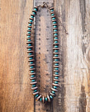 Hot Shot Navajo Style Pearl Fashion Necklace - Copper