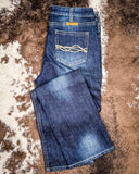 DFMI Dark Flannel Bootcut Jeans
