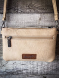 Wrangler Vintage Floral Tooled Collection Crossbody - Tan
