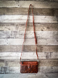 Wrangler Vintage Floral Tooled Collection Crossbody - Brown