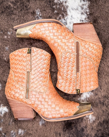 Jim Ankle Bootie in Tan by Very G