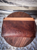 Mae Leather Hand Tooled Clutch/Crossbody - Coffee