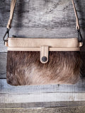 Wrangler Hair-On Cowhide Collection Crossbody - Tan