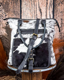 Myra Bag - Mesa Maverick Tote in Black and White