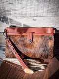 Wrangler Hair-On Cowhide Collection Crossbody - Brown