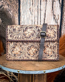Dottie Tooled Leather Crossbody Purse