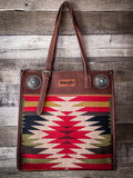 Wrangler Aztec Concealed Carry Tote - Brown
