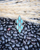Achilles Adjustable Genuine Turquoise Ring