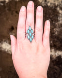 Achilles Adjustable Genuine Turquoise Ring